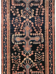 4x10 Authentic Hand-knotted Persian Hamadan Rug - Iran - bestrugplace