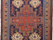 3' x 3' Orange Persian Yalameh Rug