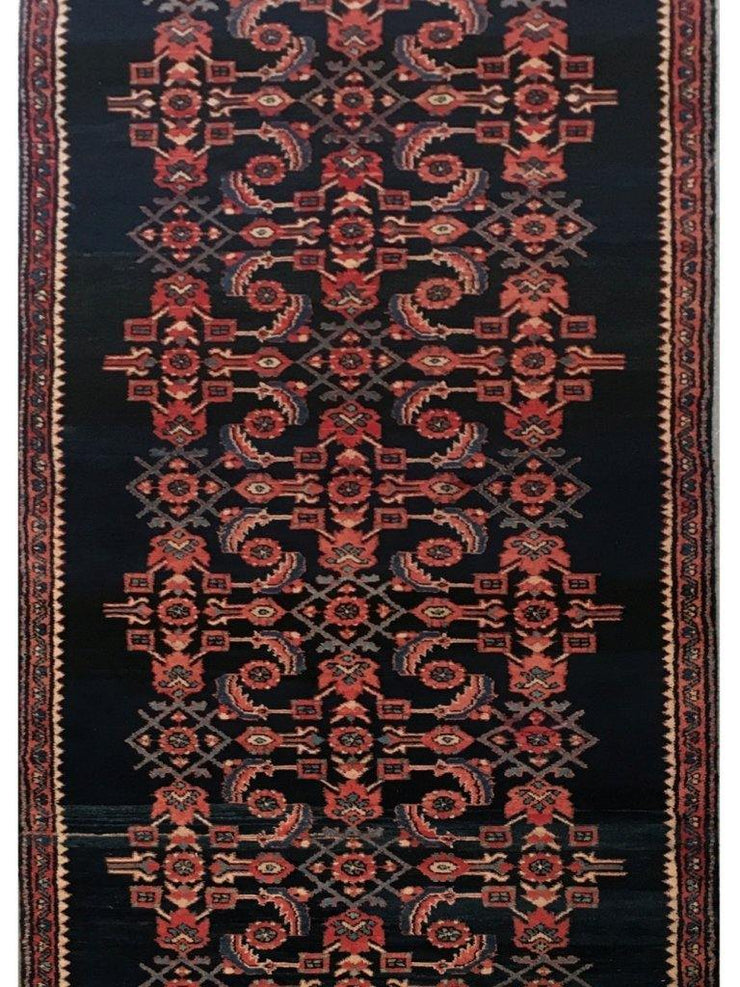 3x12 Authentic Hand-knotted Persian Hamadan Rug - Iran - bestrugplace