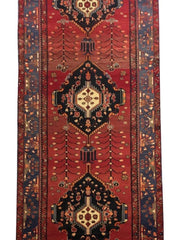 5x13 Authentic Hand-knotted Persian Hamadan Rug - Iran - bestrugplace