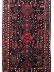 4x10 Authentic Hand-knotted Persian Hamadan Rug - Iran - bestrugplace