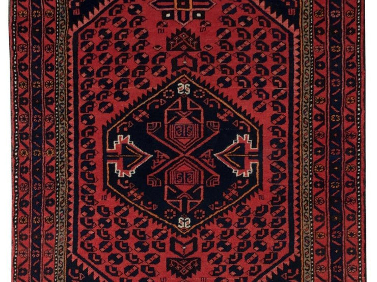 4x7 Authentic Hand-knotted Persian Zanjan Rug - Iran - bestrugplace