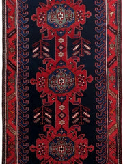 4.5x11 Authentic Hand-knotted Persian Hamadan Rug - Iran - bestrugplace