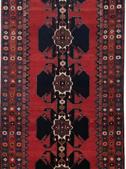 4x14 Authentic Hand-knotted Persian Hamadan Rug - Iran - bestrugplace