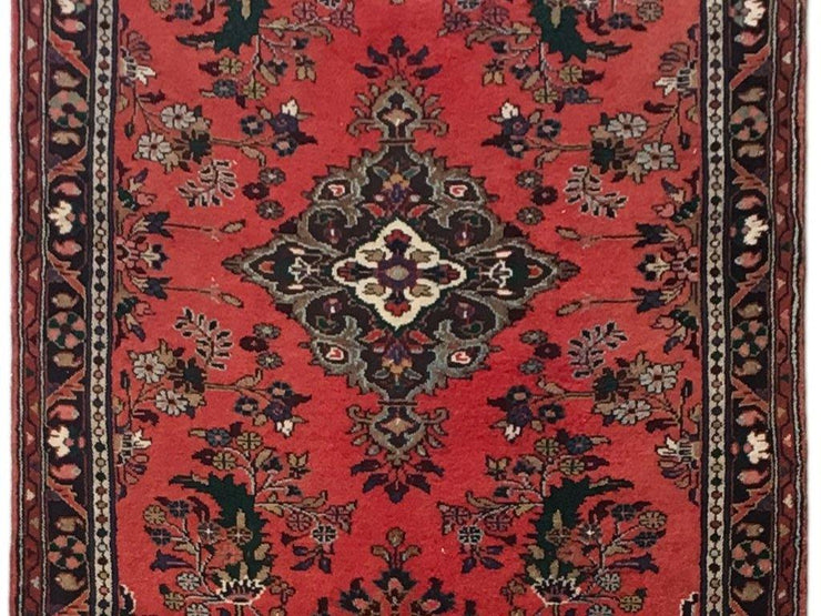 4x14 Authentic Hand-knotted Persian Hamadan Rug - Iran - bestrugplace