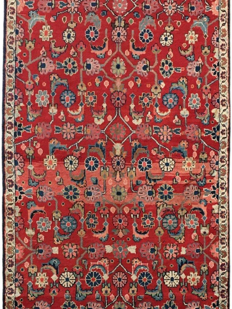 4x10 Authentic Hand-knotted Persian Mahalat Rug - Iran - bestrugplace