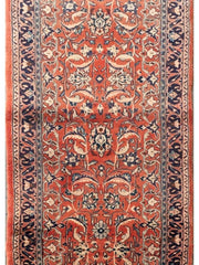 3x10 Authentic Hand-knotted Persian Sarouk Rug - Iran - bestrugplace