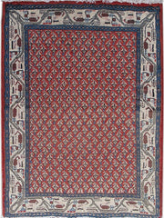 2' x 3' Orange Persian Hamadan Rug