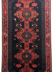 5x10 Authentic Hand-knotted Persian Hamadan Rug - Iran - bestrugplace