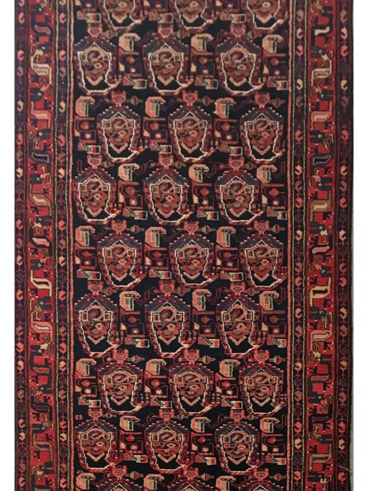 4x16 Authentic Hand-knotted Persian Hamadan Rug - Iran - bestrugplace