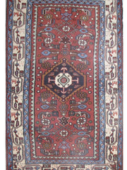 3x5 Authentic Hand-knotted Persian Hamadan Rug - Iran - bestrugplace