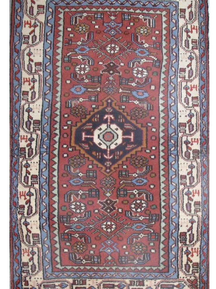 3x5 Authentic Hand-knotted Persian Hamadan Rug - Iran - bestrugplace