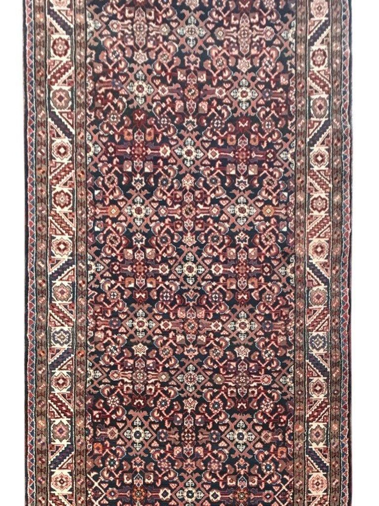 4x12 Authentic Hand-knotted Persian Hamadan Rug - Iran - bestrugplace