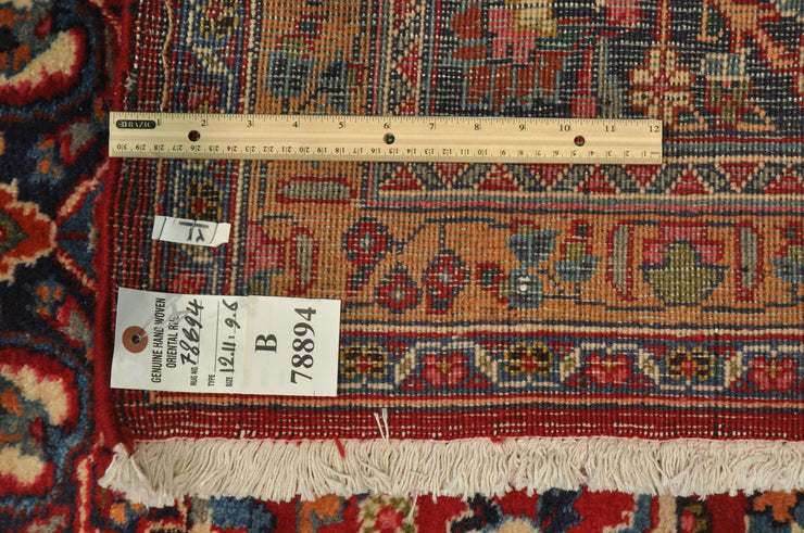 10' x 13' Red Semi Antique Persian Shheik Safi Rug