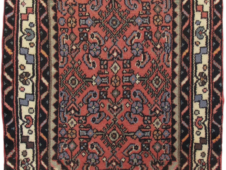 2' x 3' Orange Persian Hamadan Rug