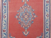 2' x 5' Red Persian Sarouk Rug