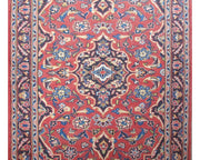 3' x 4' Red Orange Persian Kashan Rug