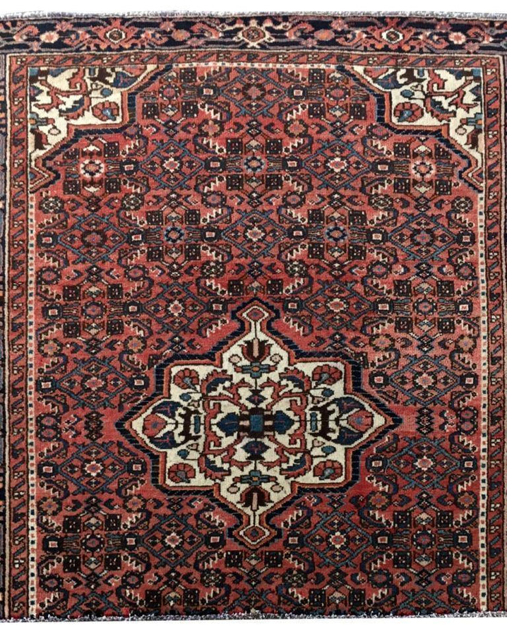 4.7 x 4.7 SQUARE Persian Hamadan Bijar Rug - Iran - bestrugplace