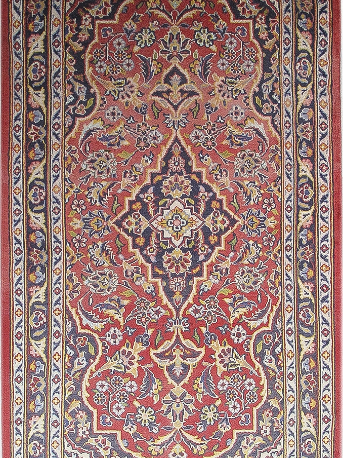 2' x 4' Red Persian Kashan Rug