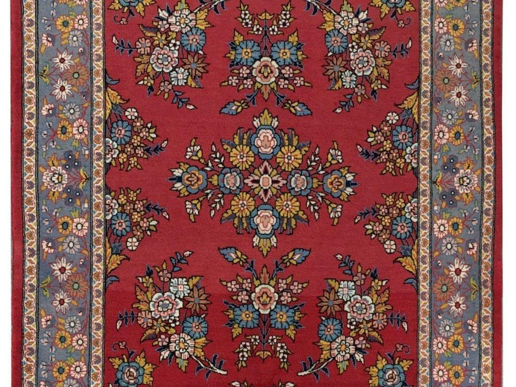 4x7 Authentic Hand-knotted Persian Sarouk Rug - Iran - bestrugplace