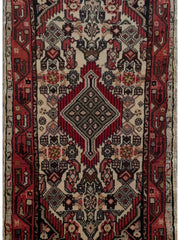 2' x 4' Seal Maroon Persian Hamadan Rug