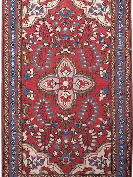 3' x 4' Red Persian Hamadan Rug