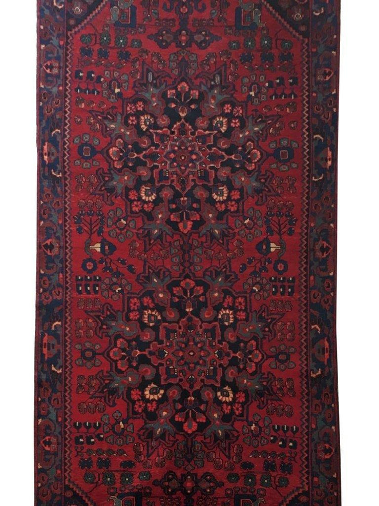 5x13 Authentic Hand-knotted Persian Hamadan Rug - Iran - bestrugplace