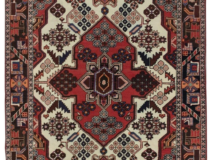 5x7 Authentic Hand-knotted Persian Hamadan Rug - Iran - bestrugplace