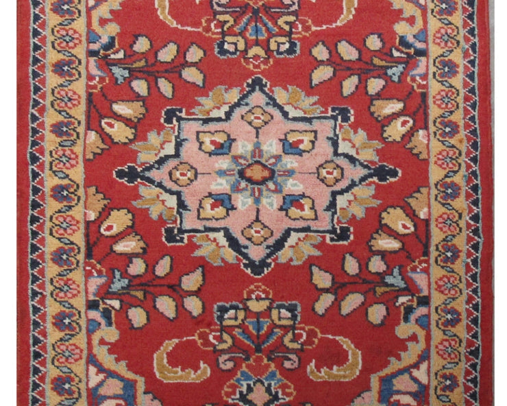 2' x 4' Red Persian Hamadan Rug