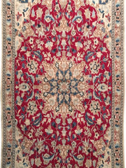 3x4 Authentic Hand-knotted Persian Wool&Silk Nain Rug - Iran - bestrugplace