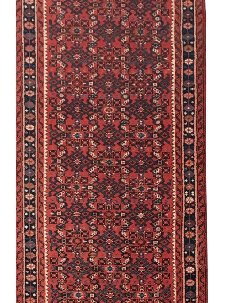 3x17 Authentic Hand-knotted Persian Hamadan Rug - Iran - bestrugplace