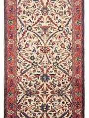 3x8 Authentic Hand-knotted Persian Sarouk Rug - Iran - bestrugplace