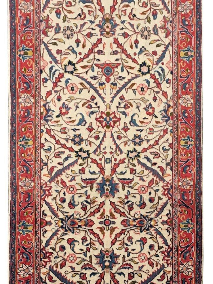 3x8 Authentic Hand-knotted Persian Sarouk Rug - Iran - bestrugplace