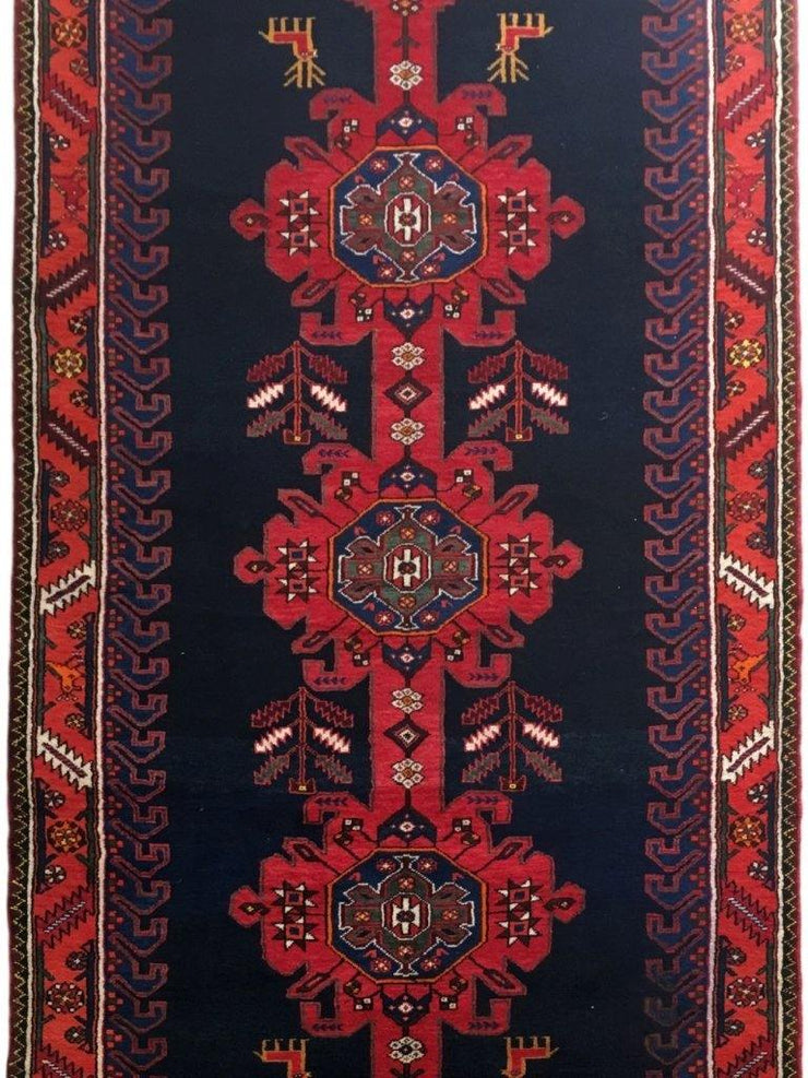 5x11 Authentic Hand-knotted Persian Hamadan Rug - Iran - bestrugplace