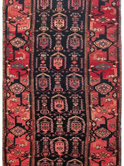 3x10 Authentic Hand-knotted Persian Hamadan Rug - Iran - bestrugplace