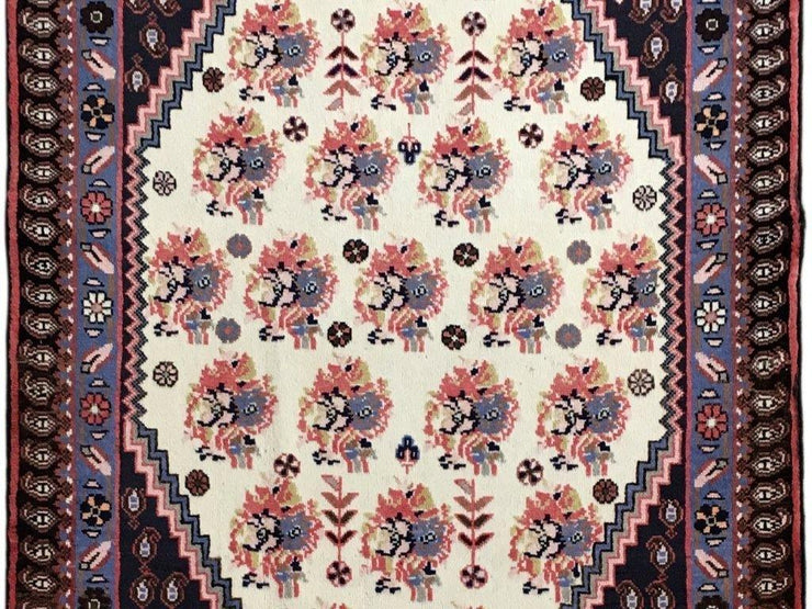 4x5 Authentic Hand-knotted Persian Hamadan Rug - Iran - bestrugplace