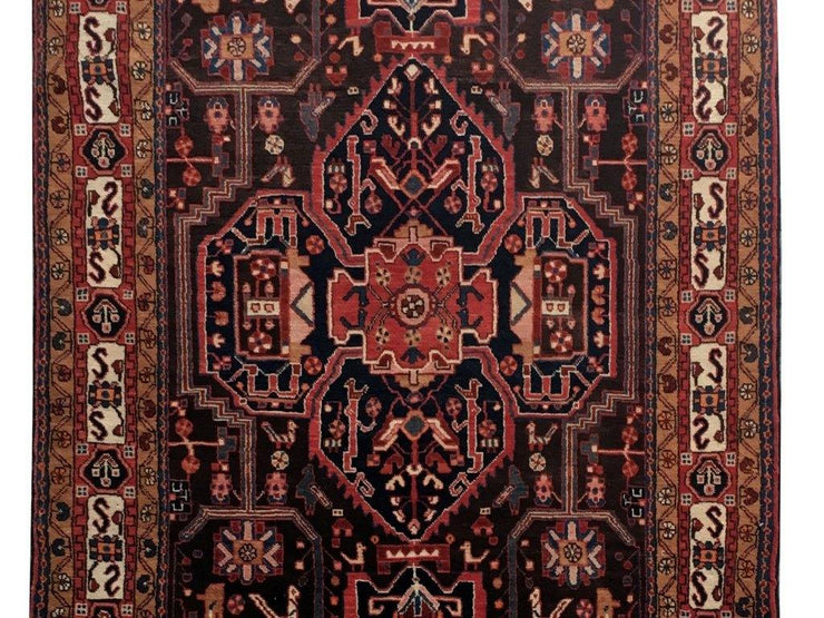 5x10 Authentic Hand-knotted Persian Hamadan Rug - Iran - bestrugplace