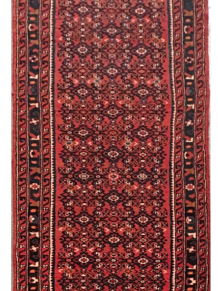 3x13 Authentic Hand-knotted Persian Hamadan Rug - Iran - bestrugplace