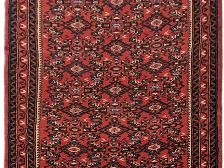 3x17 Authentic Hand-knotted Persian Hamadan Rug - Iran - bestrugplace