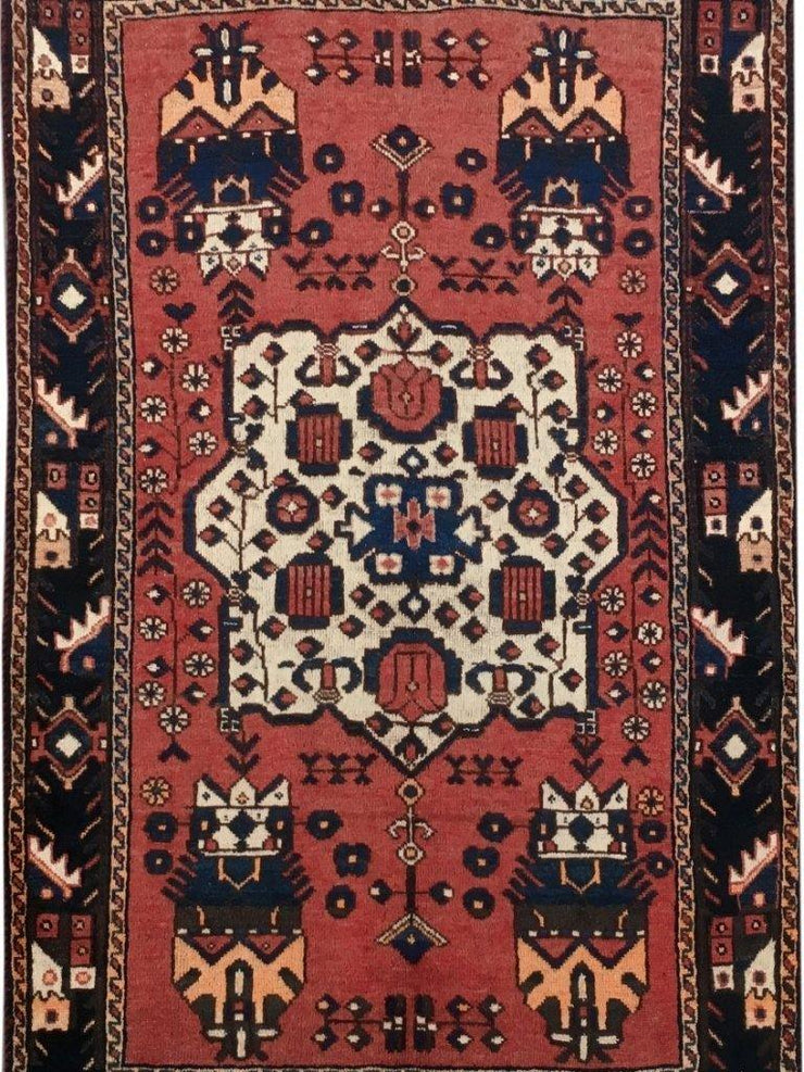 4x7 Authentic Hand-knotted Persian Hamadan Rug - Iran - bestrugplace