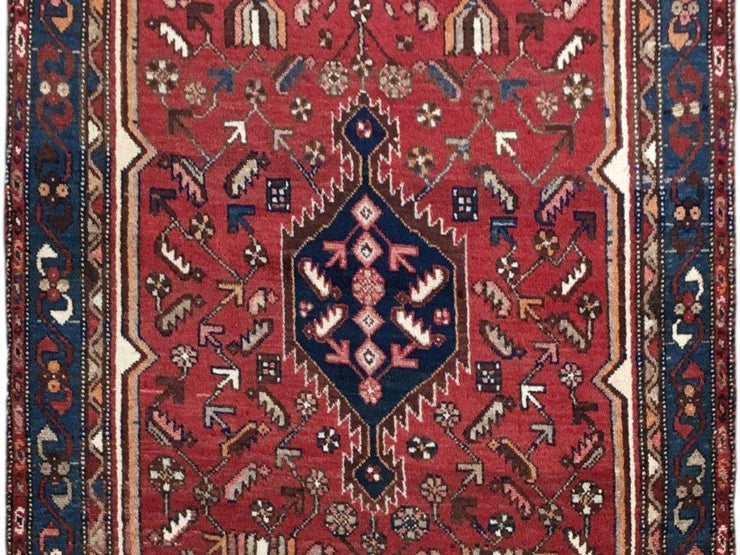 4x6 Authentic Hand-knotted Persian Hamadan Rug - Iran - bestrugplace