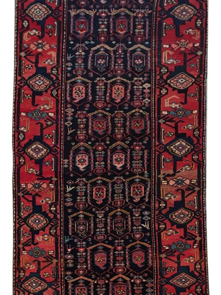 3x10 Authentic Hand-knotted Persian Hamadan Rug - Iran - bestrugplace