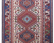 3' x 5' Ivory Persian Yalameh Rug