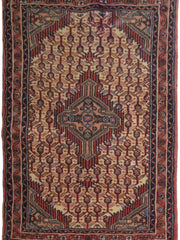 2' x 3' Beige Color Persian Hamadan Rug