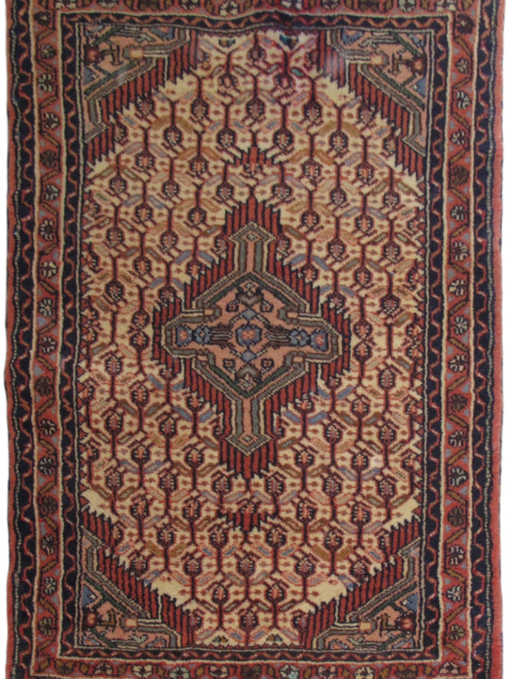 2' x 3' Beige Color Persian Hamadan Rug