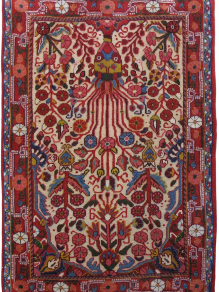 Red 2' x 3' Persian Jozan Rug