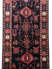 5x11 Authentic Hand-knotted Persian Hamadan Rug - Iran - bestrugplace