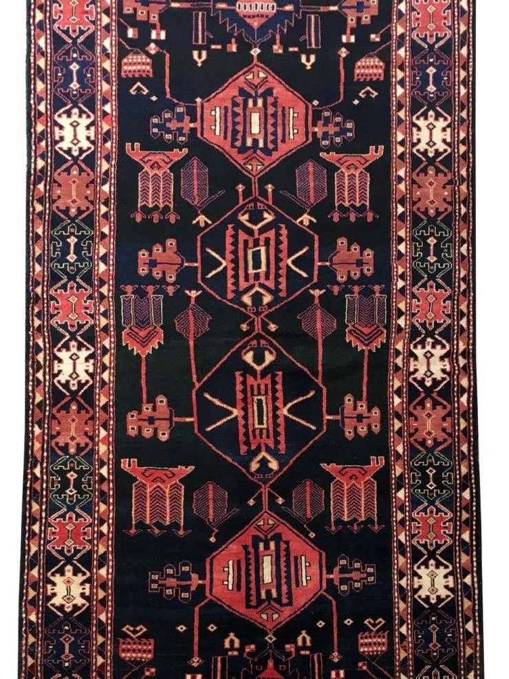 5x11 Authentic Hand-knotted Persian Hamadan Rug - Iran - bestrugplace