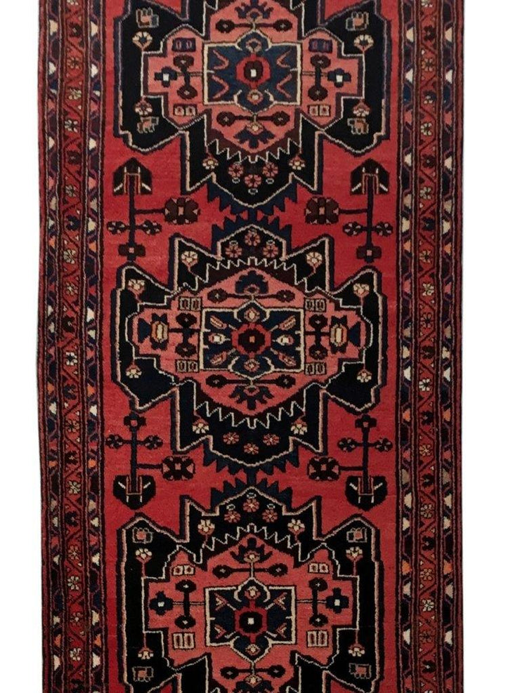 4x10 Authentic Hand-knotted Persian Hamadan Rug - Iran - bestrugplace