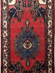 5x9 Authentic Hand-knotted Persian Hamadan Rug - Iran - bestrugplace